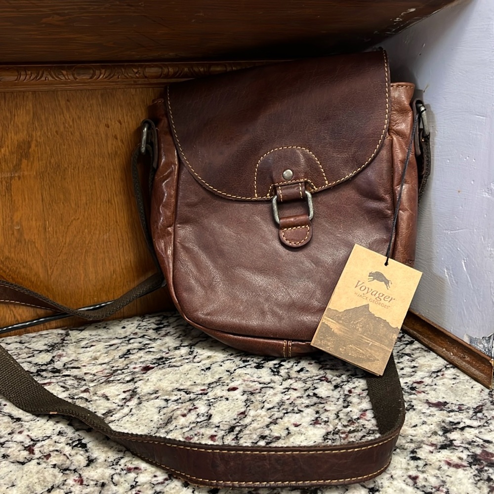 NWT Jack George Voyager Horseshoe Crossbody #7838 (Discontinued Style)